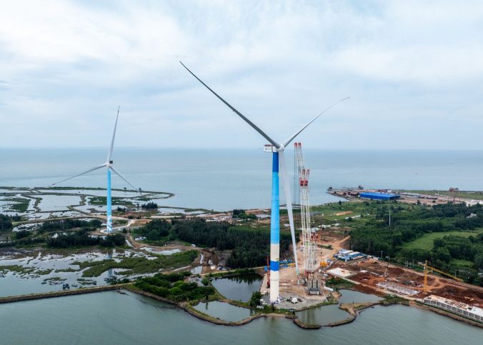 Mingyang's MySE18.X-20MW offshore turb010ine installed in Hainan, southern China (source: Mingyang)